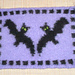 Halloween Felted Bat Mat pattern 