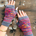 Flowered Diamond Mitten pattern 