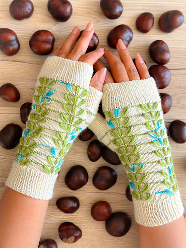 Enchanted Buds Mittens