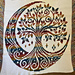 Lunar Tree of Life mosaic crochet blanket pattern 
