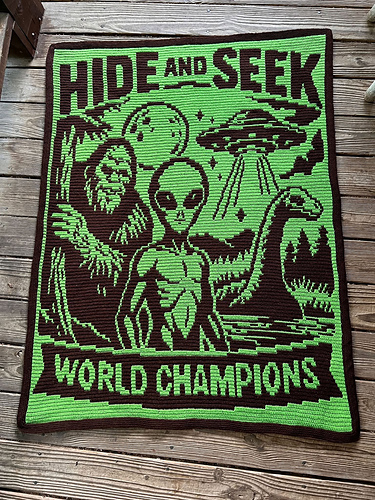 Hide and Seek Mosaic blanket