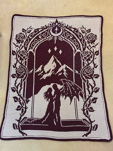 Midnight Embrace Mosaic Blanket