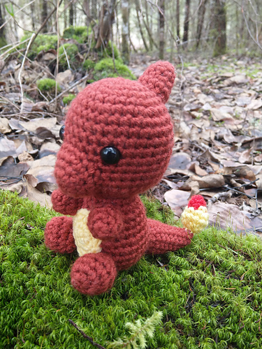 Chibi Charmander Evolusjon - The Nerdy Knitter