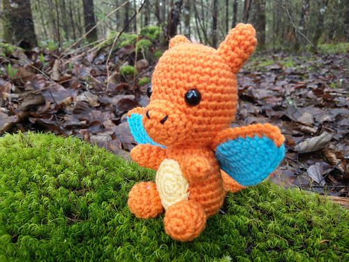 Chibi Charmander Evolusjon - The Nerdy Knitter