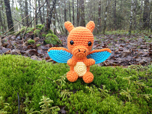 Chibi Charmander Evolusjon - The Nerdy Knitter