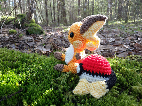 Chibi Raichu Pokemon - The Nerdy Knitter