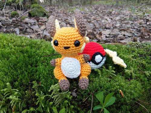 Chibi Raichu Pokemon - The Nerdy Knitter