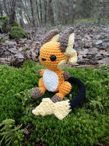 Chibi Raichu Pokemon - The Nerdy Knitter