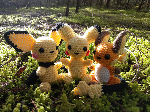 Chibi Pikachu Evolution - The Nerdy Knitter