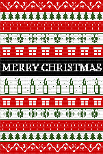 Cosy Christmas Free Mosaic Crochet Blanket