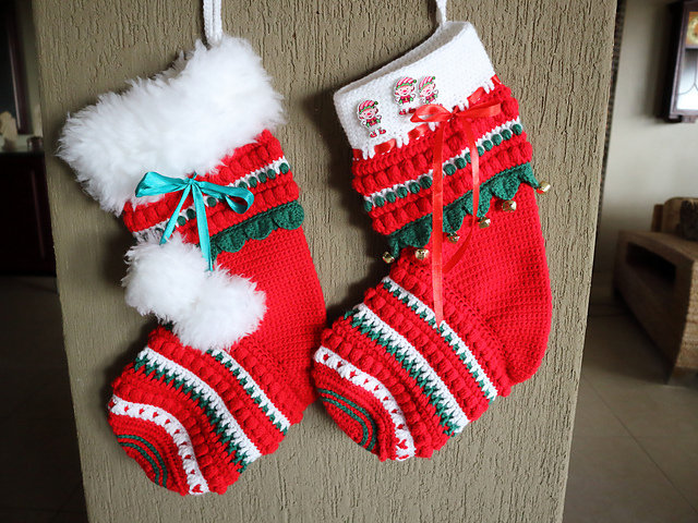 Ugly Christmas Sweater Stocking pattern 