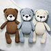 Crochet teddy bear pattern
