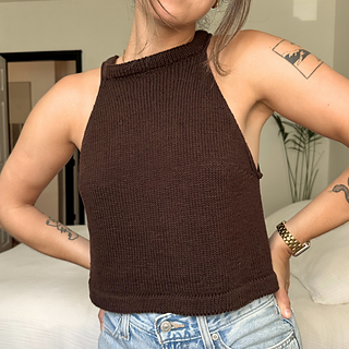 Yarn Used: DK weight (70% cotton, 30% linen), Shaping: Bust