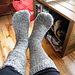 Basic Adult-Size Worsted Weight Ragg Wool Flap and Gusset Sock pattern 