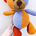 Multicolor Teddy bear pattern