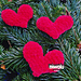 Christmas heart pattern