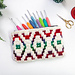 Mosaic Crochet Zipper Pouch pattern