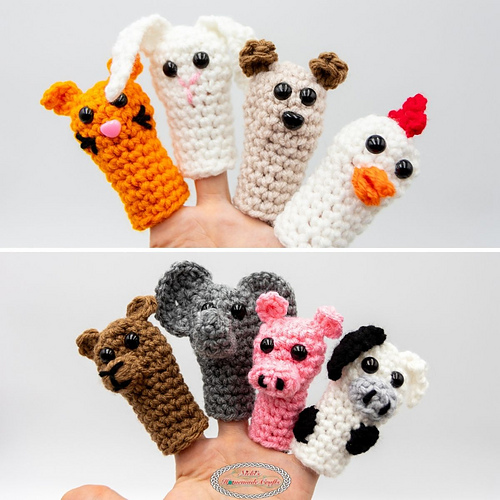 8-in-1 Animal Finger Puppets