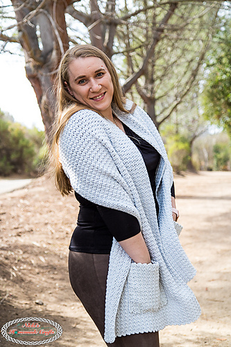 shawl with hoodie