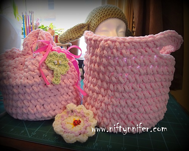Ravelry Easter Basket Purse pattern by Jennifer Gregory