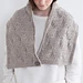 U. Muffler with button pattern 