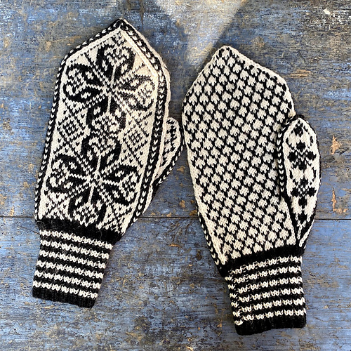 Selbuvott med «seksskjænnrose» - Nina Granlund Sæther