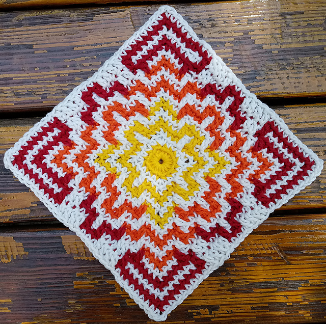 Ravelry NinaMayer's Terrazzo (Afghan) Square