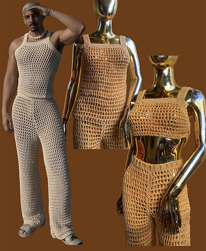 Ravelry: Unisex Versatile Mesh Vest pattern by anitah nairuku