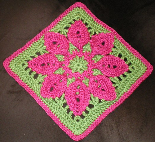Purifying Puritans 12" Afghan Block/Tutorial photo 8