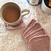 Cozy Hearts Coasters pattern 