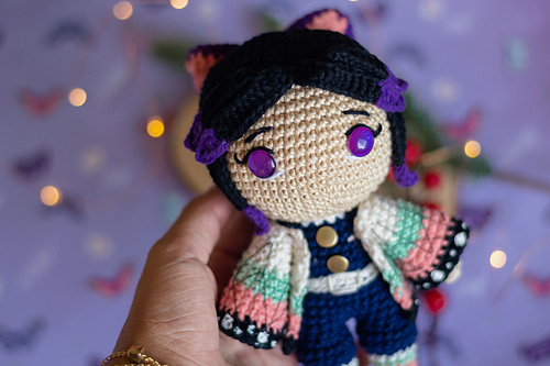 Shinobu Kocho Amigurumi - Thamires Kaled