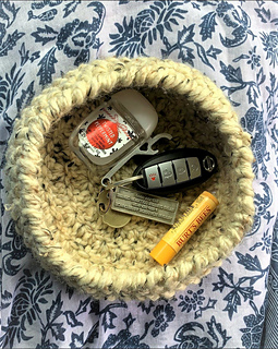 This basket adds a natural, handmade touch to any room.
