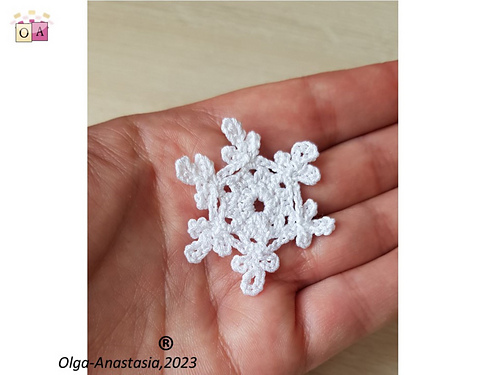 Crochet snøfnugg 21 - Olga  Starostina