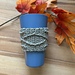The Diamond Weave Cup Cozy pattern 