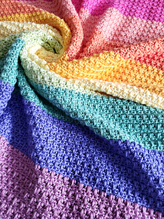 rainbow muslin blanket