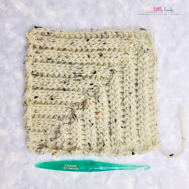 Tristan Stitch Mitered Square