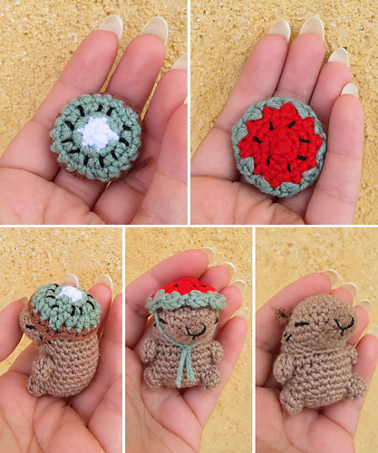 Mini Capybara with Fruits Hats