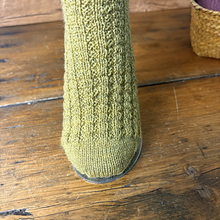 View of the finished toe