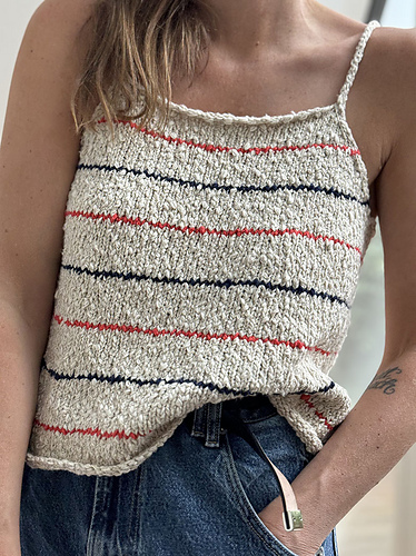 トップス AMERI LOOP YARN KNIT TANK TOP Ameri（アメリ）の「LOOP YARN KNIT TANK TOP（ニット/セーター