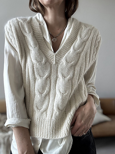 トップス RANCLIC loop yarn knit gilet RANCLIC loop yarn knit gilet