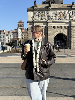 Dots Skinny Scarf