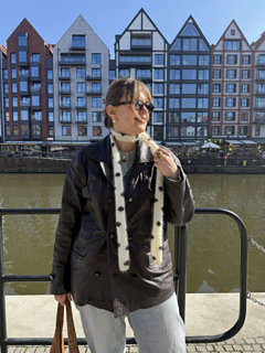 Dots Skinny Scarf