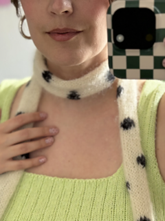 Dots Skinny Scarf