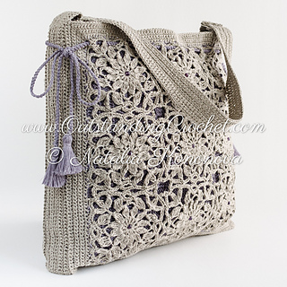 Ravelry: Flower Motif Shoulder Bag pattern by Natalia Kononova