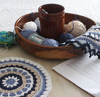 Yarn projects are fun and portable with a #HeckathornYarnBowl. HeckathornTurnedWood.com