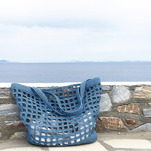 Ravelry NET BEACH BAG pattern by PLEXTO