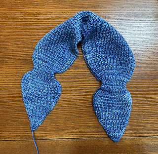 Edges laying flat for now after steam blocking. Still trying to decide whether to add a SC edge…