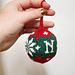 Lettered Baubles pattern 