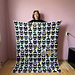 Cute cat paw and tail blanket pattern 