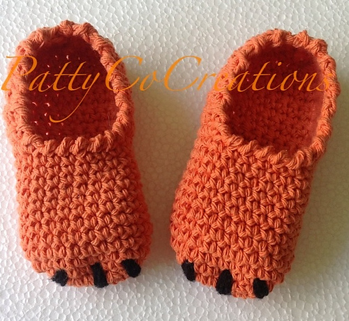 Zapatitos de garra para bebé - PattyCo Creations